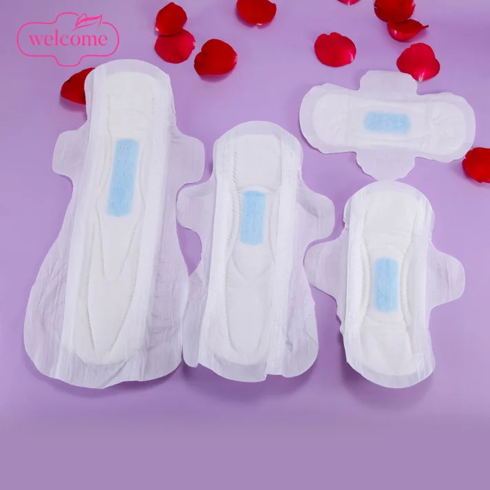 Feminine Female Hygiene Products Eco Friendly Charcoal Odor Absorber Eliminator Antibacterials Pads Belted Sanitary Napkin