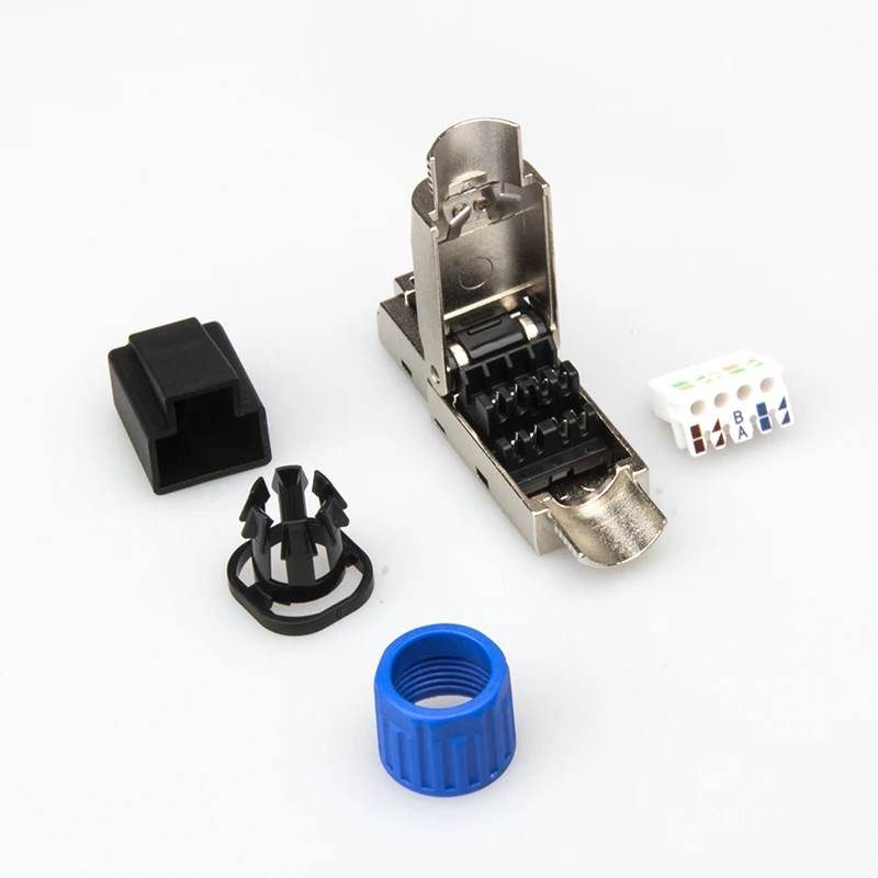 Toolless Shielded  RJ45 CAT6a FTP 8P8C Connector Toolless Modular Plug RJ45 FTP Connector Plug
