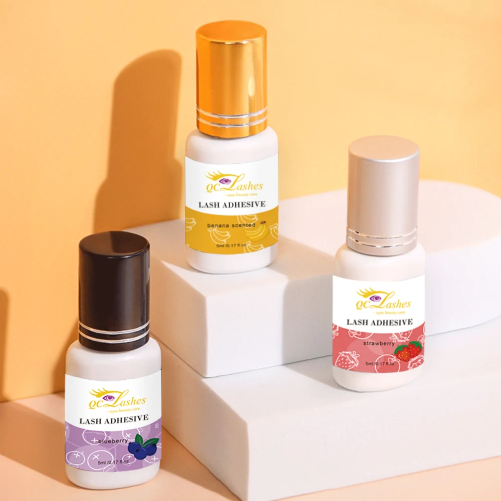 Private label New design PMMA FREE waterproof strong hold stick super lash extension glue adhesive eyelash glue