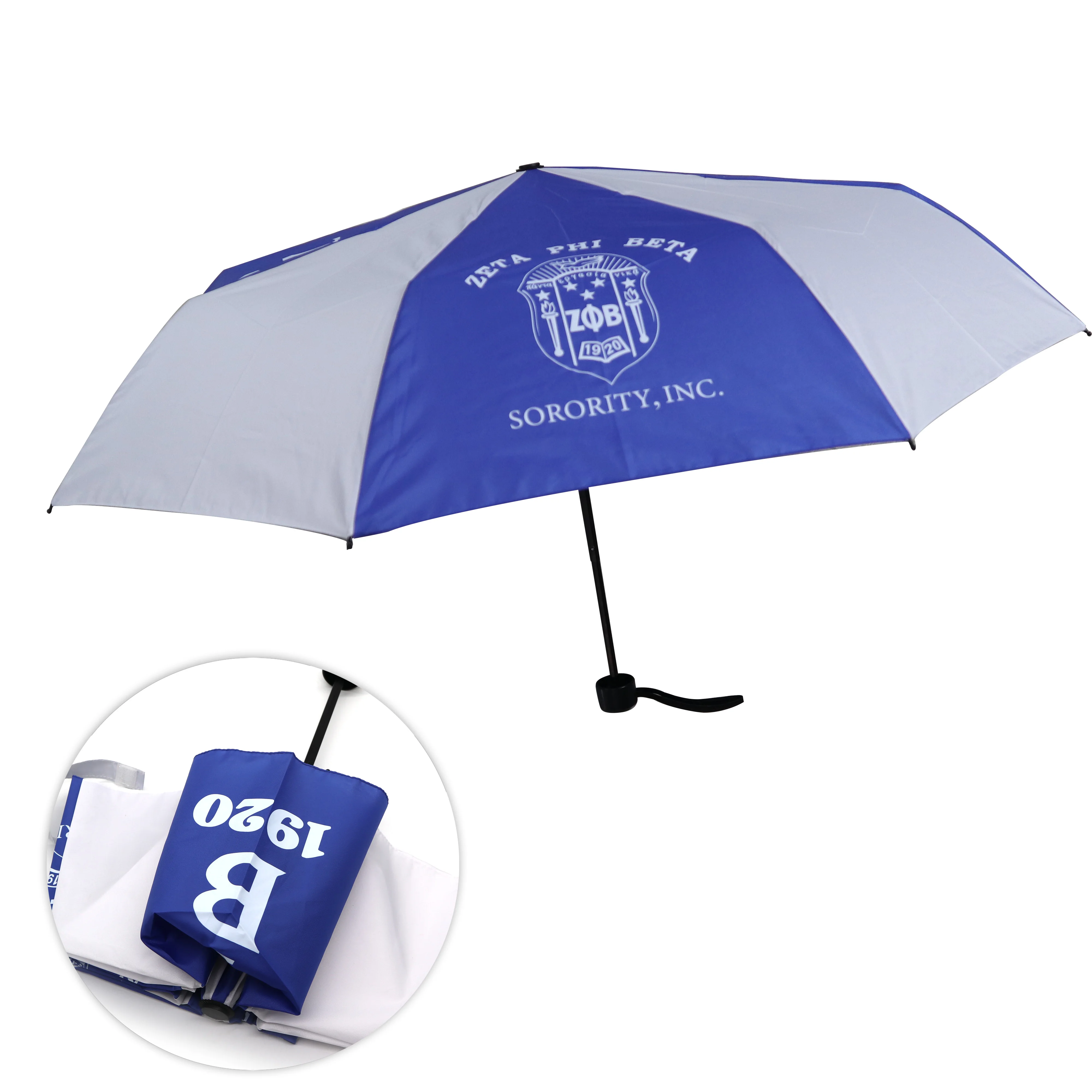 Fashion Zeta Phi Beta 1920 Umbrella for woman Christmas Souvenir Gifts Items Ideas Automatic Uv Golf Rain Umbrella