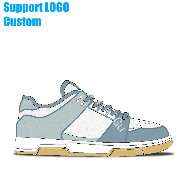 Factory Designer Custom Wholesale High Quality Genuine Leather Low  Men Basketball Shoes