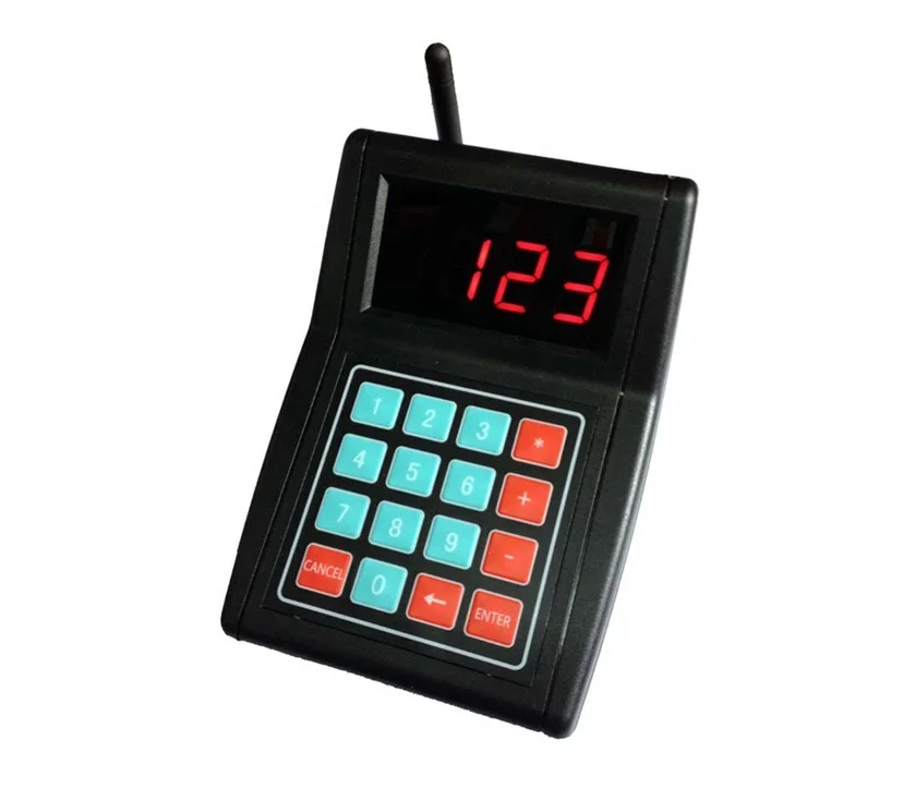 Smart restaurant vibrating alphanumeric coaster pager  wireless ordering system