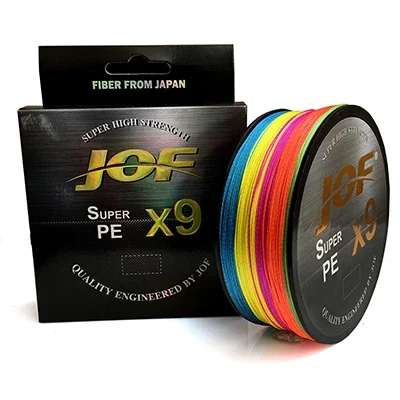 JOF 100m 300m 500m 9 Strands 20-100LB X9 Braided Saltwater Fishing Line Multifilament PE  Wire braid line