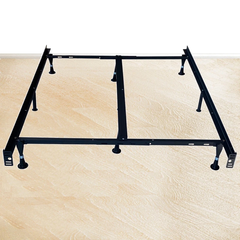 Functional knock down metal detachable bed rail frame 2 single beds