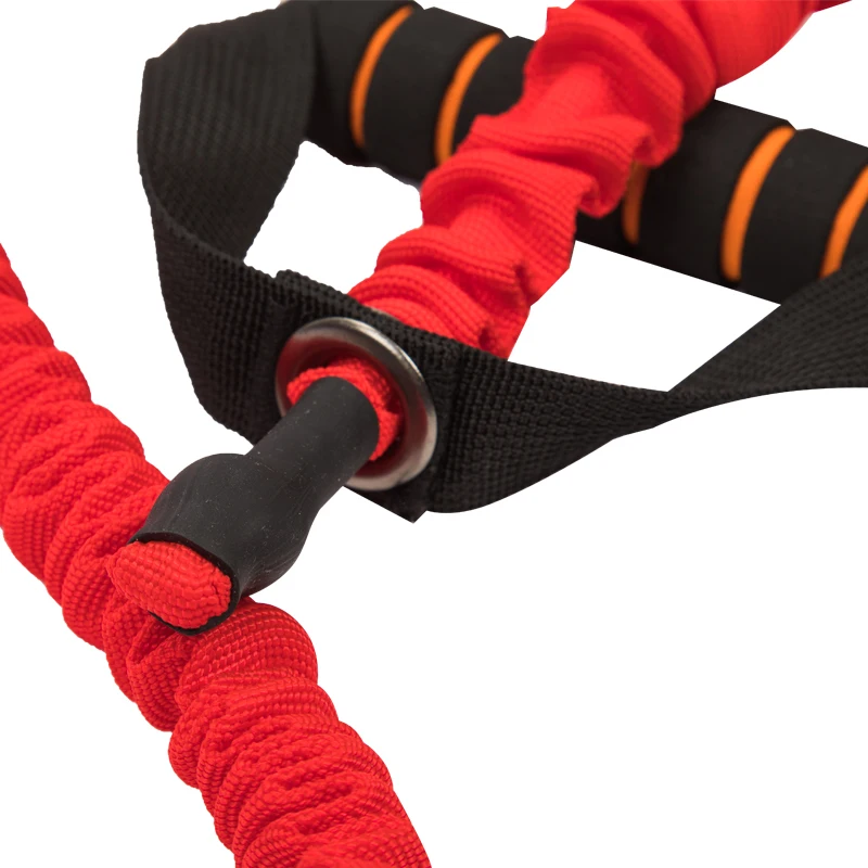 Exercise Band 4feet Battle Rope Resistance Tube With Sleeve  Elastic Fitness Pull Rope