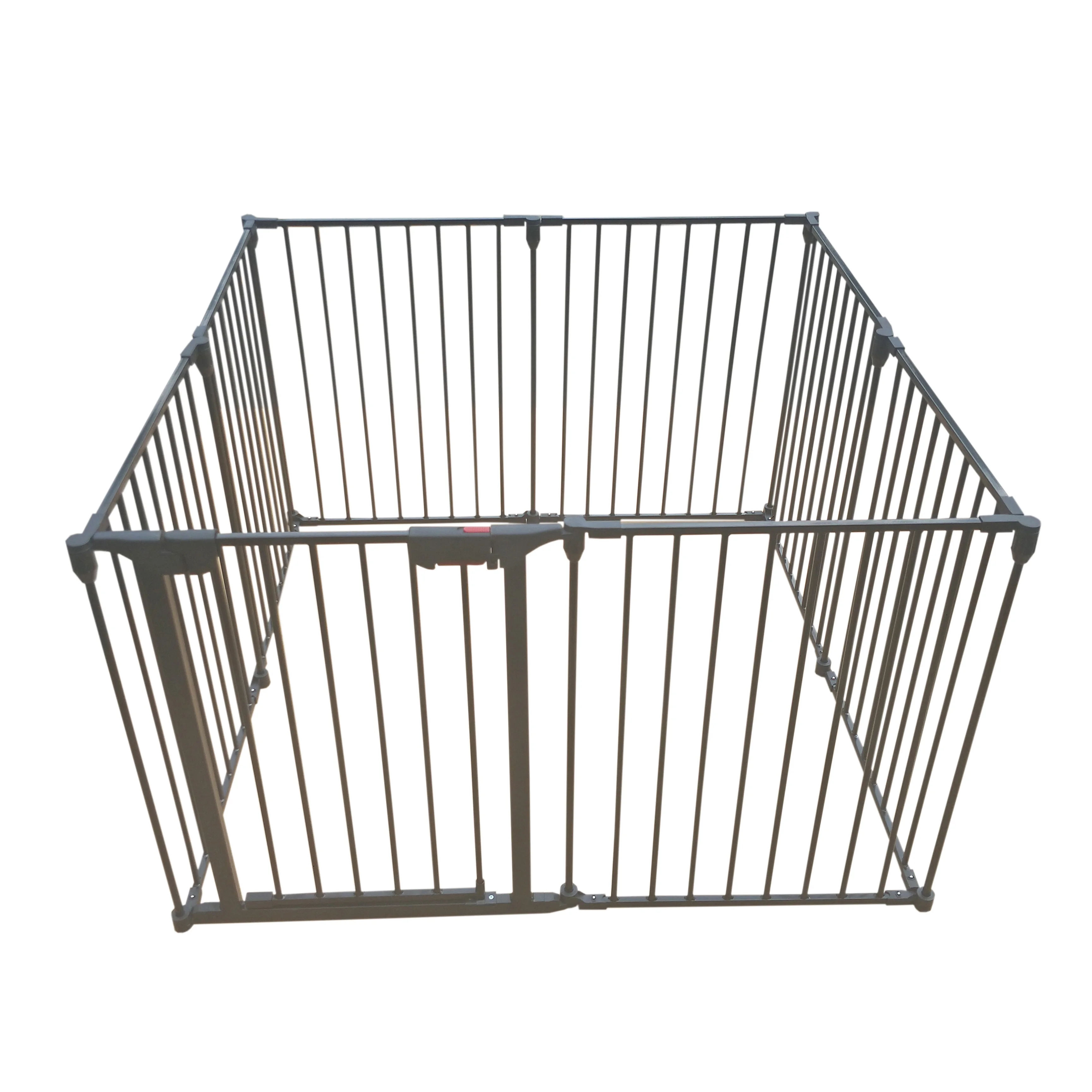 Black Foldable Steel Pipe  Portable Household Baby Safety Fences & Guards gates