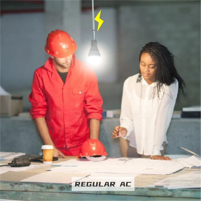 LONEN 25 SMD high power light E27 or B22 rechargeable LED emergency bulb light with built in 2200 lithium battery