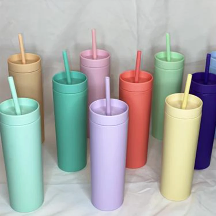 2020 Kids With Straw Cute Pri 1 Liter Empty Kangen Alkaline Water Bottle Acrylic Pastel Double Wall Tumbler Plastic