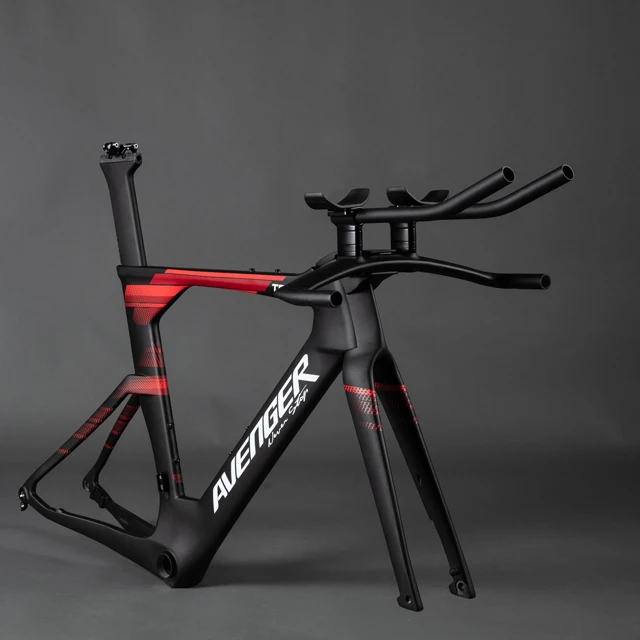 High End Avenger Hongfu Bike TT Stem Cover TT Bike Frame Carbon Time Trial Disc Triathlon TT Carbon Bike Frame