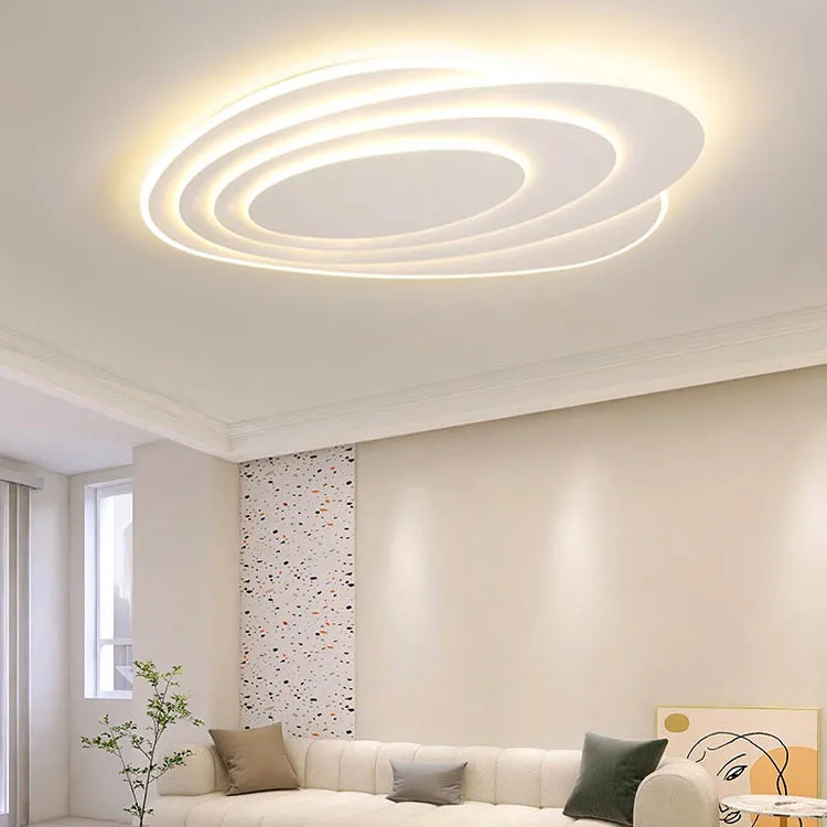 Modern Intelligence LED Ceiling Light Surface Mounted Home Decoration Acrylic Cover Iron Base Induction Lamps Living Room