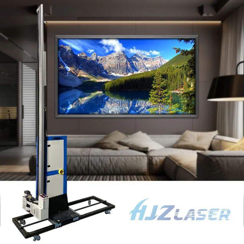Hot Selling Dual Heads Wall Printer Machine 3D Effect Wall And Floor All In One Painting Machine for Cement Wall Glass