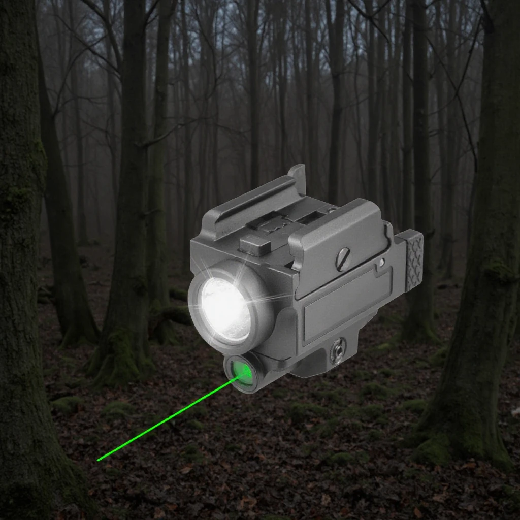 High Quality Tactical Green Laser Light 5mw High Lumen Combo Flashlight New Generation Green Laser Combo