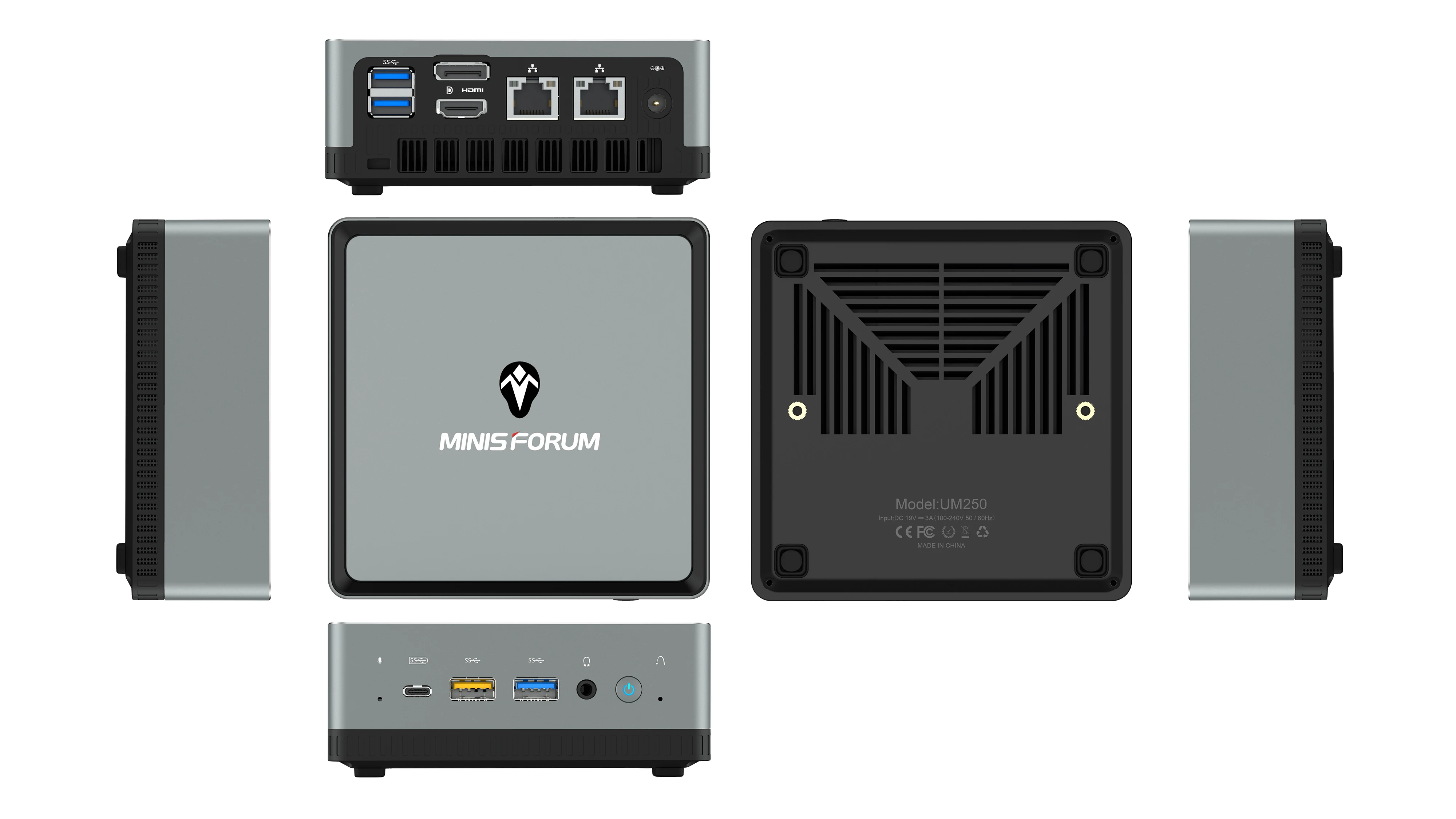 MINISFORUM UM250 Mini PC AMD Ryzen 5 PRO 2500U 4 Cores WIFI6 B-T5.1 Win10 Pro Computer PC PK Beelink  business working tablet pc