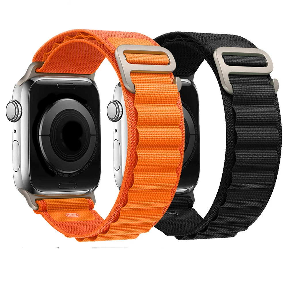 New Nylon Fabric Elastic Watch Strap Band For Apple Watch 8 Ultra iWatch Series 44mm 40mm 45mm 49mm 38mm 42mm