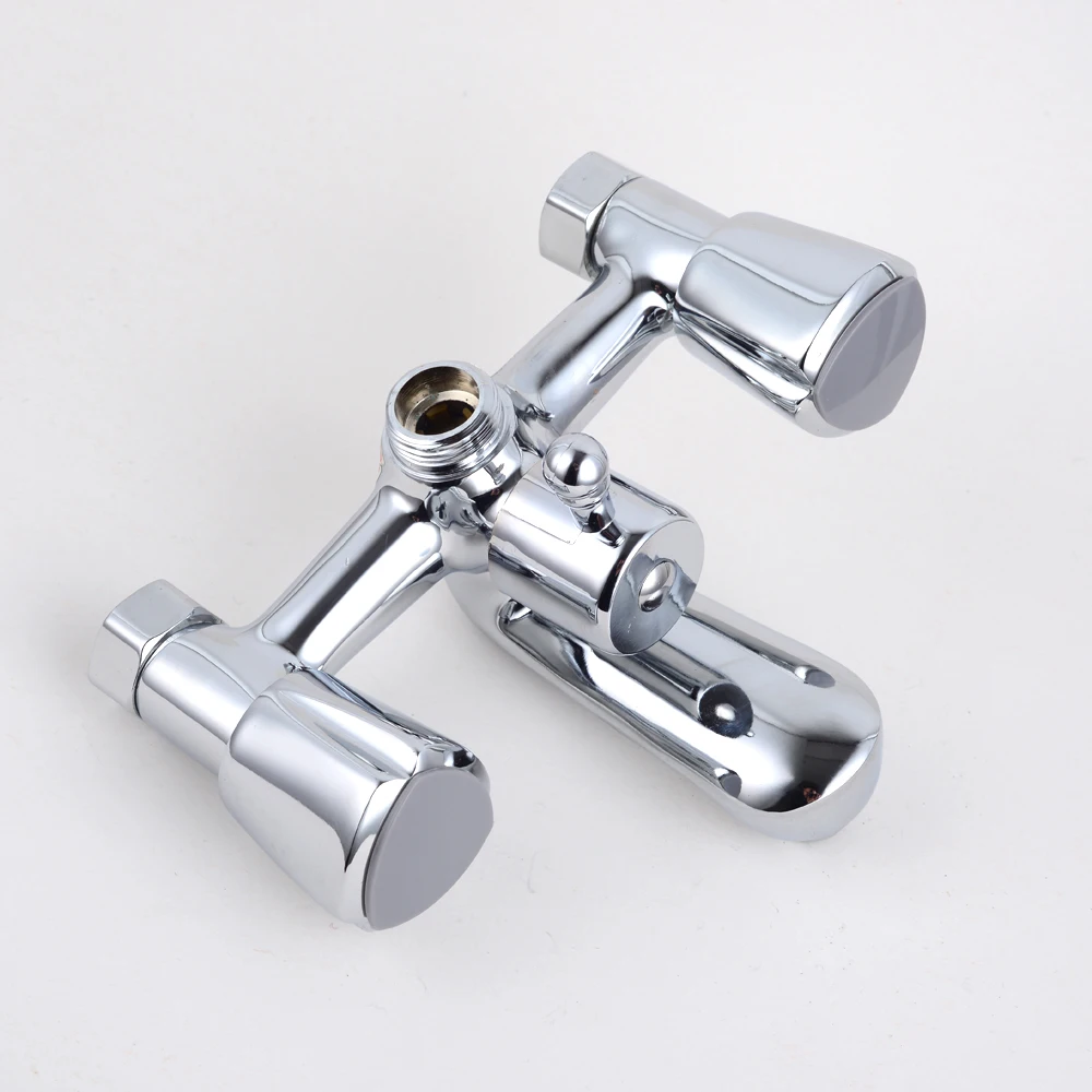 Widely used superior quality bathroom luxury shower set with faucet brass body fauect  double handle mixer