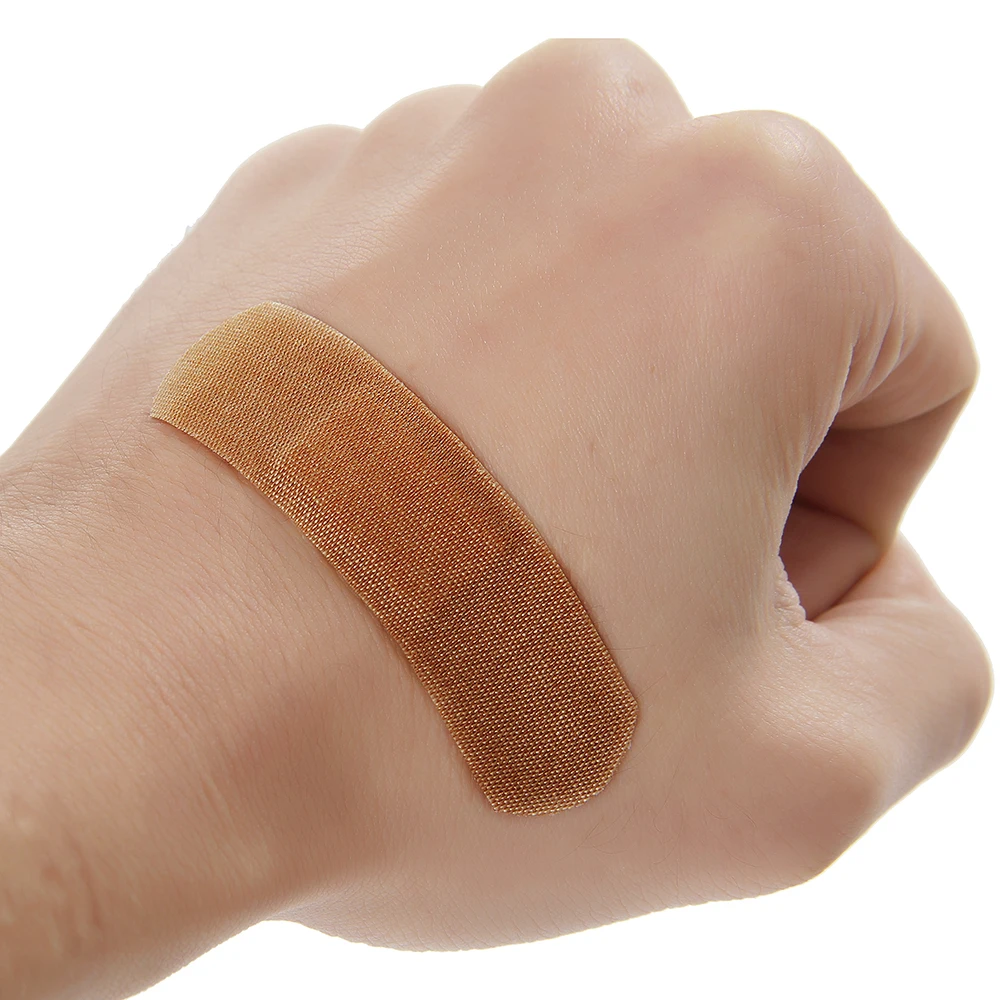 Non-woven Fabric Breathable Band-Aids 100pcs Fabric Bandaid Medical Band Aid Custom Bandaid