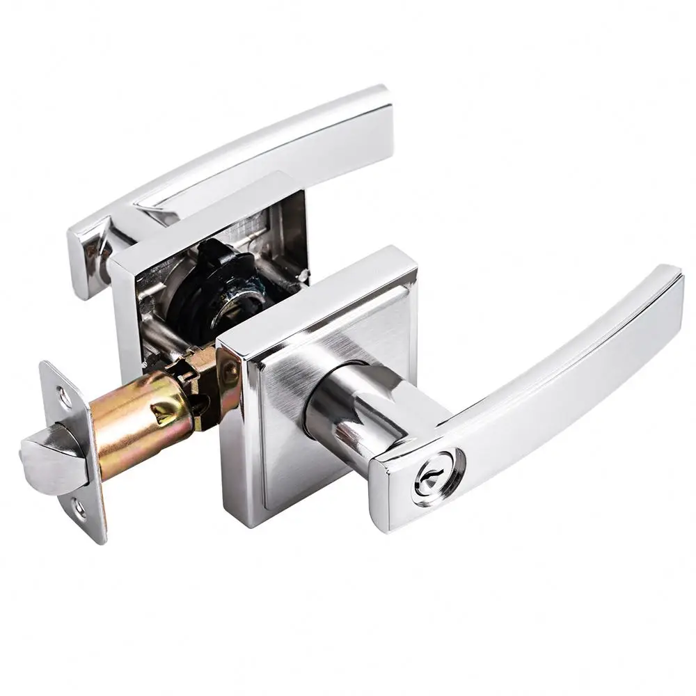 2023 fashionable simple style tubular lever handle door lock for loft apartment hotel quickly install Lock