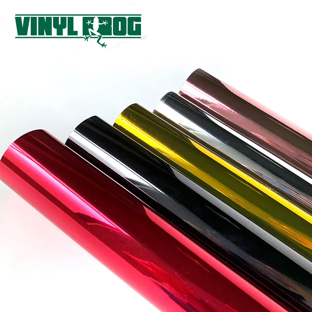  VINYLFROG зеркальная хромированная режущая фольга рулон рукоделие перманентные клейкие виниловые