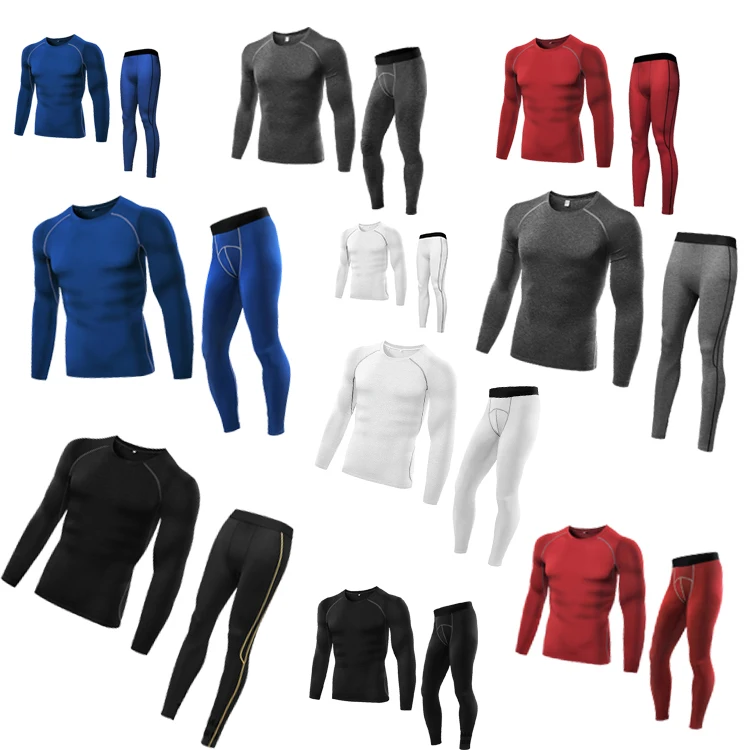 
Mens Thermal Underwear Sets Base Layer Warm Top Bottom Compression Winter Sport Long Johns Set for Men 