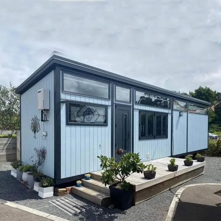 High Grade New Design Mobile Home Camping Mini Modern Color Prefab Mobile Home On Wheels