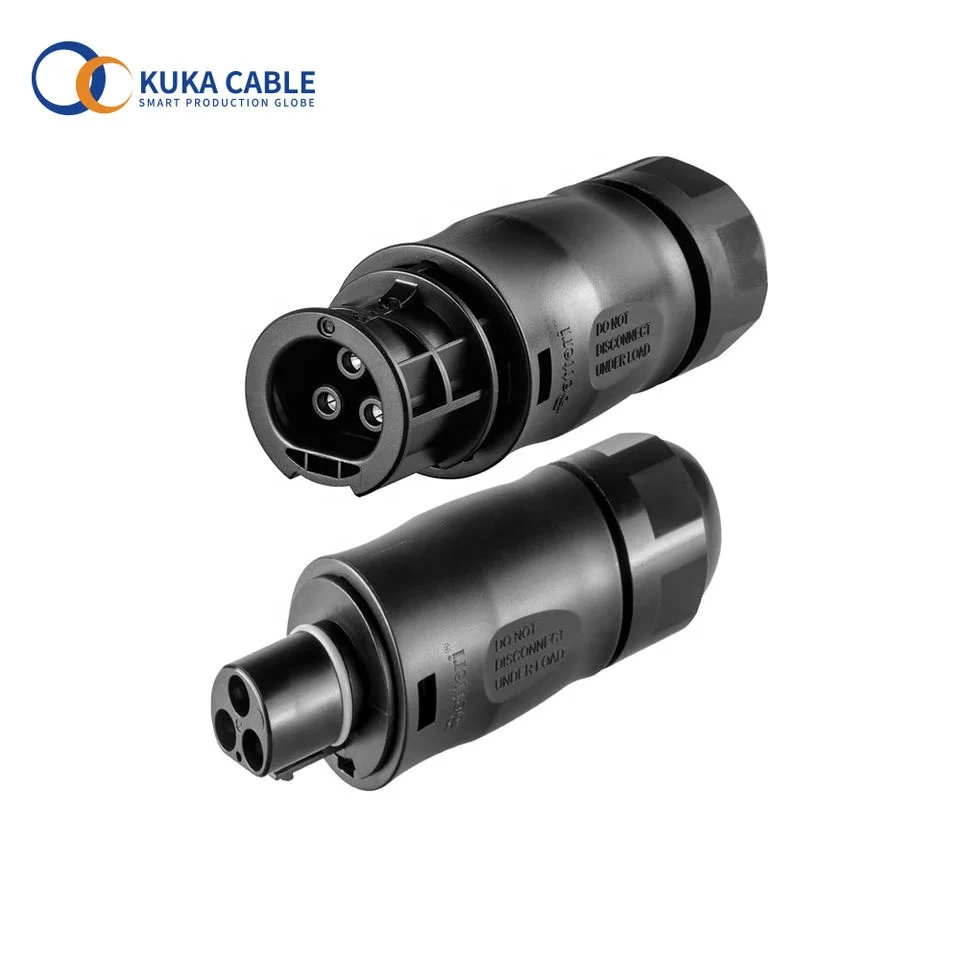 BC01 Female Mains plug AC 3-pin IP68 Mains connection