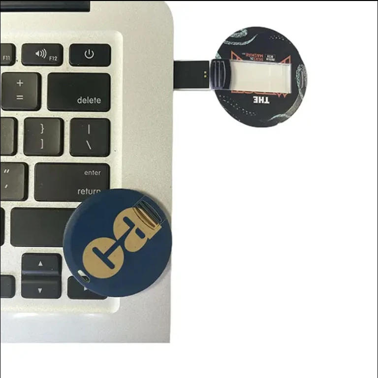 Customized Round Business Card  Pen Thumb Drive Promotional Company Gift USB 2.0 Pendrive memory 128gb~128MB usb flash drives