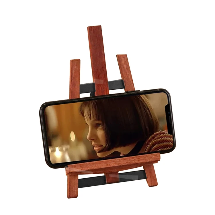 
Desktop Stand Video Live Support Lazy Creative Mahogany Wooden Mobile Phone Stand 