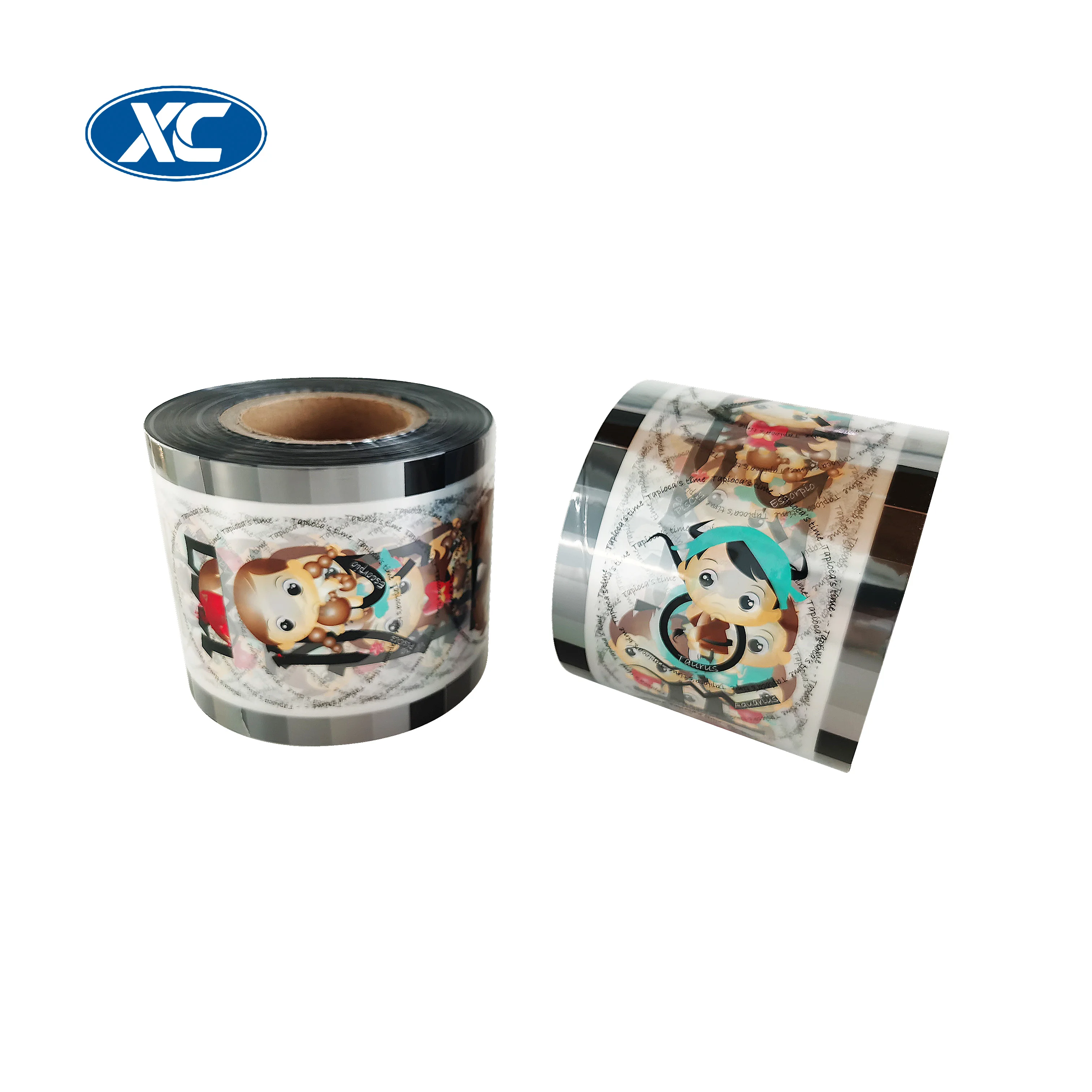 custom printed automatic packaging plastic cup sealing roll film hot sale bubble tea bopp pet/pp/ps/pla lamination film