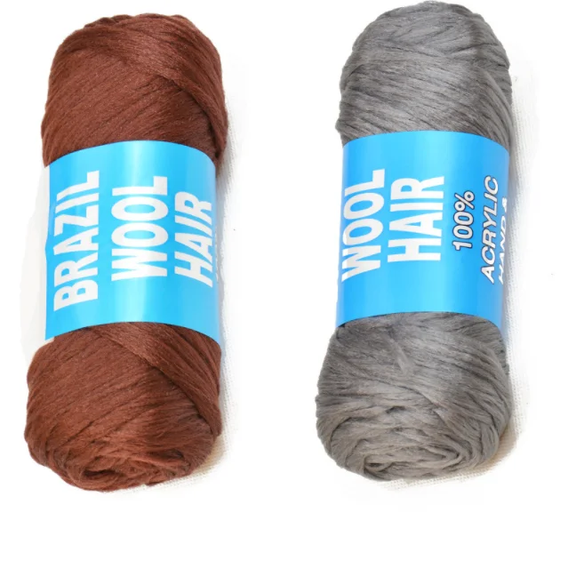 High Quality 100%Acrylic Brazilian Wool Hair Yarn For Dreadlocks
