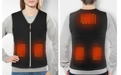 USB chargeable heated vest portable power bank supplier heating wait coat intelligent clothing soft and warm heated suits