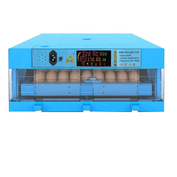 Mini Dual power automatic egg turning 64 pcs incubator with low price for home use