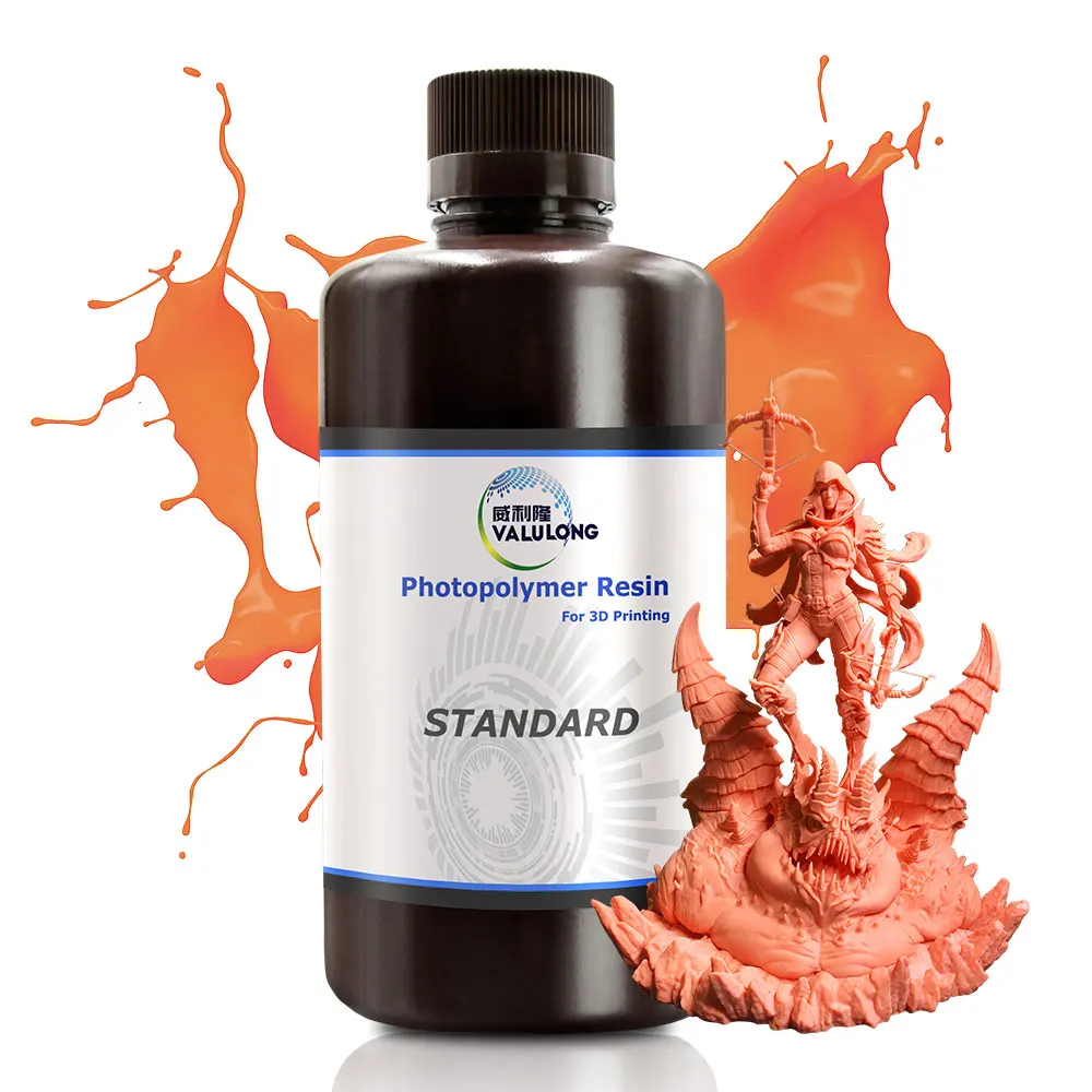 Valulong Standard Resin no Brittle 3D Printing UV Resin for Large Build Platform 405nm MSLA LCD Printer