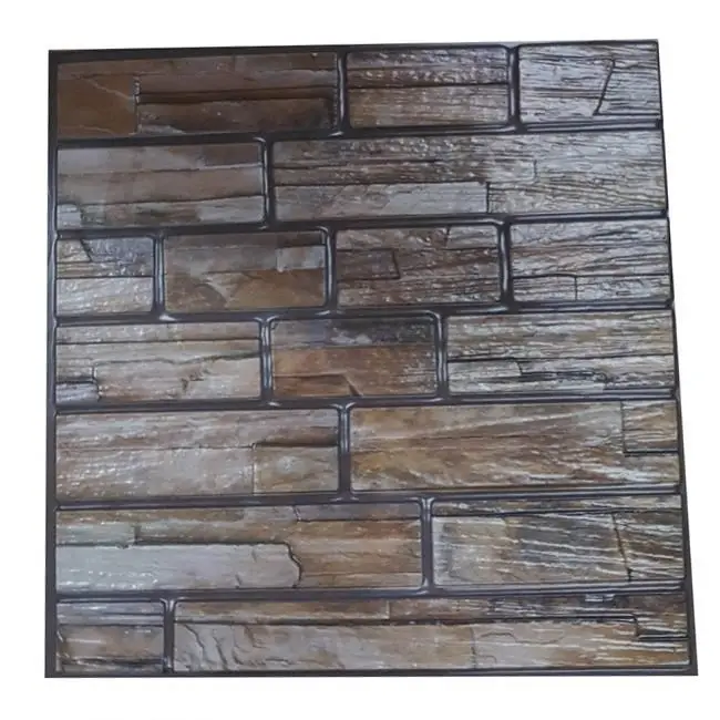 
Hot selling DIY 3D PVC foam brick wallpaper 