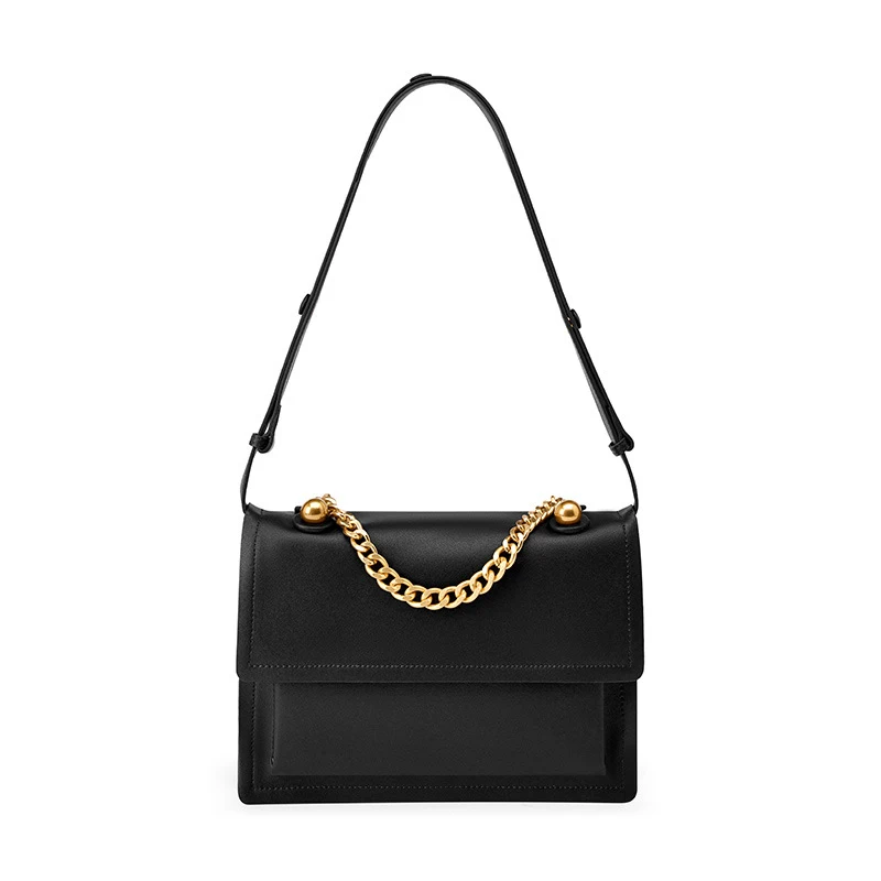 Customized ladies leather handbags genuine leather large capacity daily handbags fashion simple design leather bags