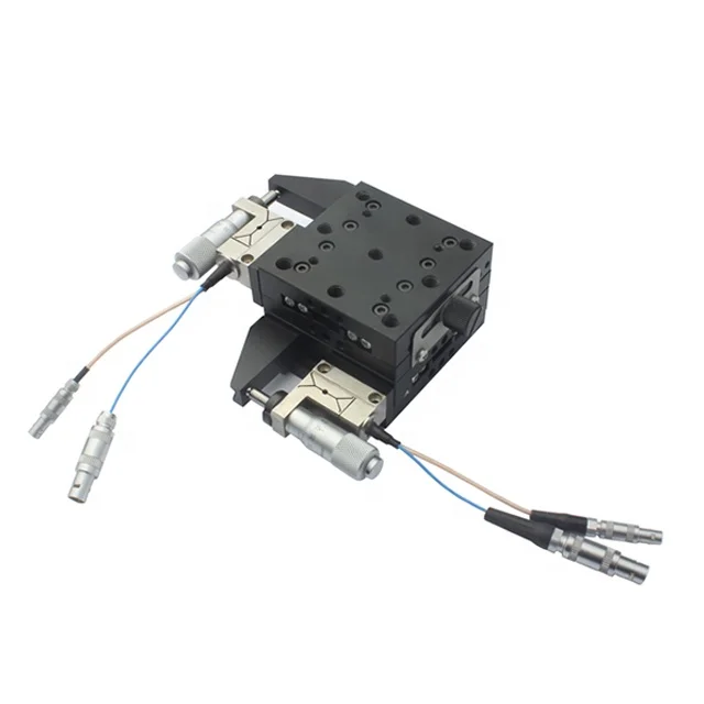 Piezo multi-axis motorized moving stage linear micrometer positioner used with linear precision motorized stages xy