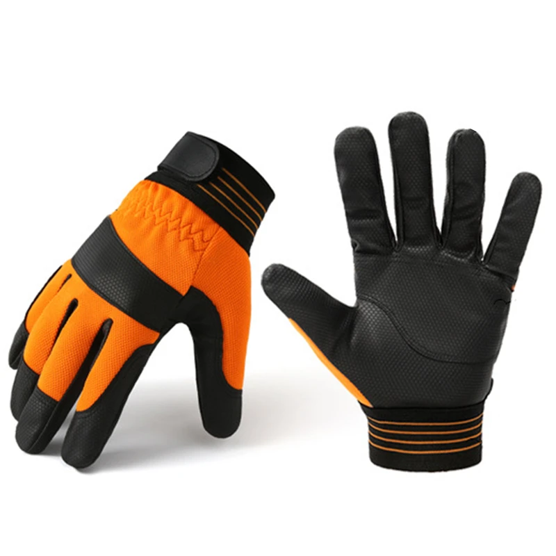 Перчатки на весь палец из ПУ кожи с логотипом на заказ Нескользящие носимые многофункциональные теплые перчатки велосипедные перчатки для сенсорного экрана