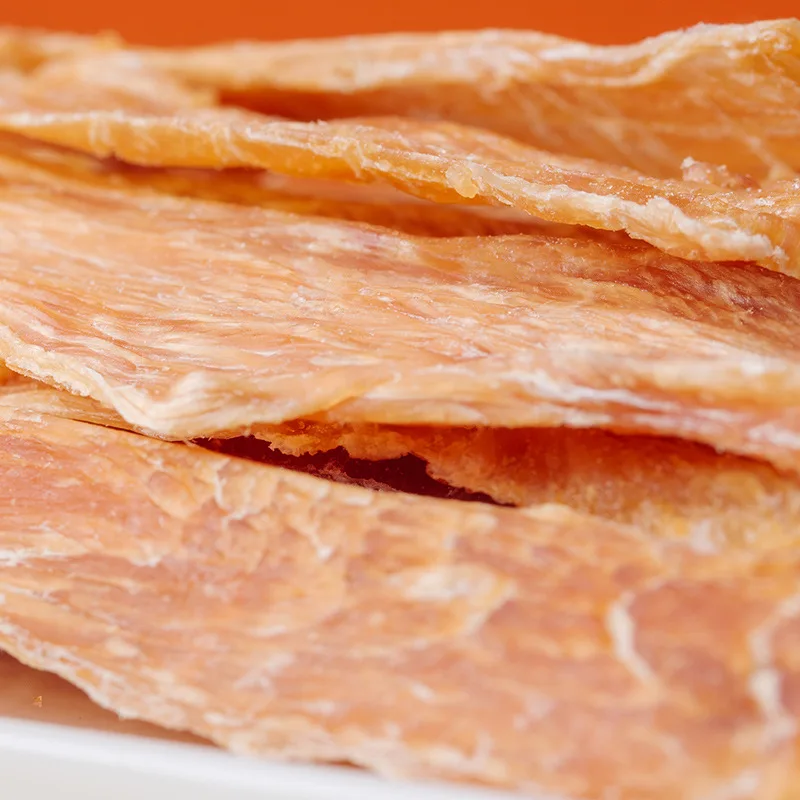 Pet snacks dried chicken jerky highly nutritious dog and cat food wholesale chicken nuggets and chicken strips
