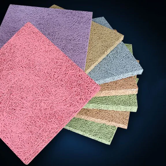 sound absorbing insulation nature design texture fiber wood wool cement board