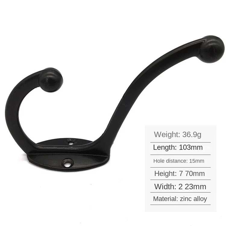 10 Pack Metal Coat Rack Hooks for hallway Hanging Towels Clothes, wholesale Antique Wall Mounted bag Hanger with 40PCS Screws