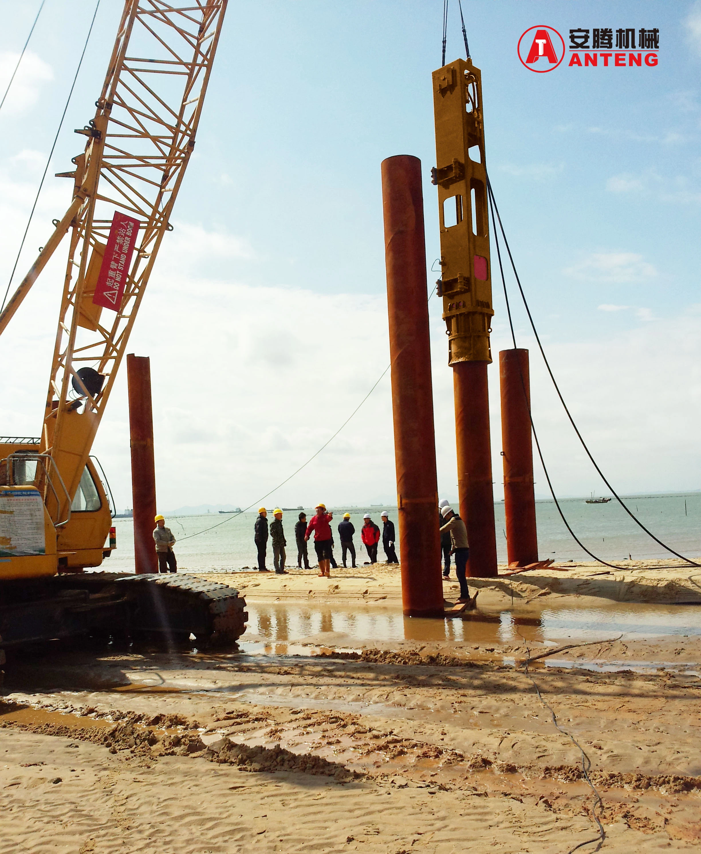 YC-5 Crane suspended hydraulic impact hammer pile driver hammer