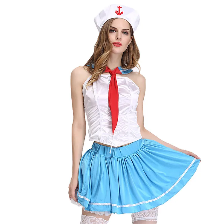 
PoeticExist Adult Sailor Cosplay Costume Sexy Costume for Women Erotic Uniform 