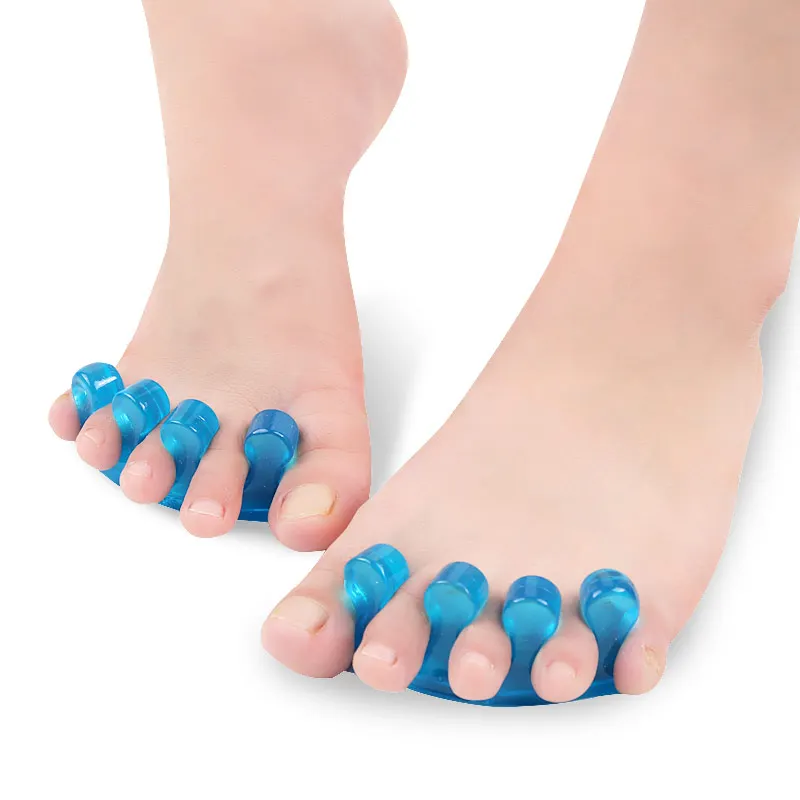Hot Sale 3-Hole SEBS Spacer Elastic Toe Stretcher Gel Hallux Valgus Corrector Foot Care Toe Separator Toe Spreader