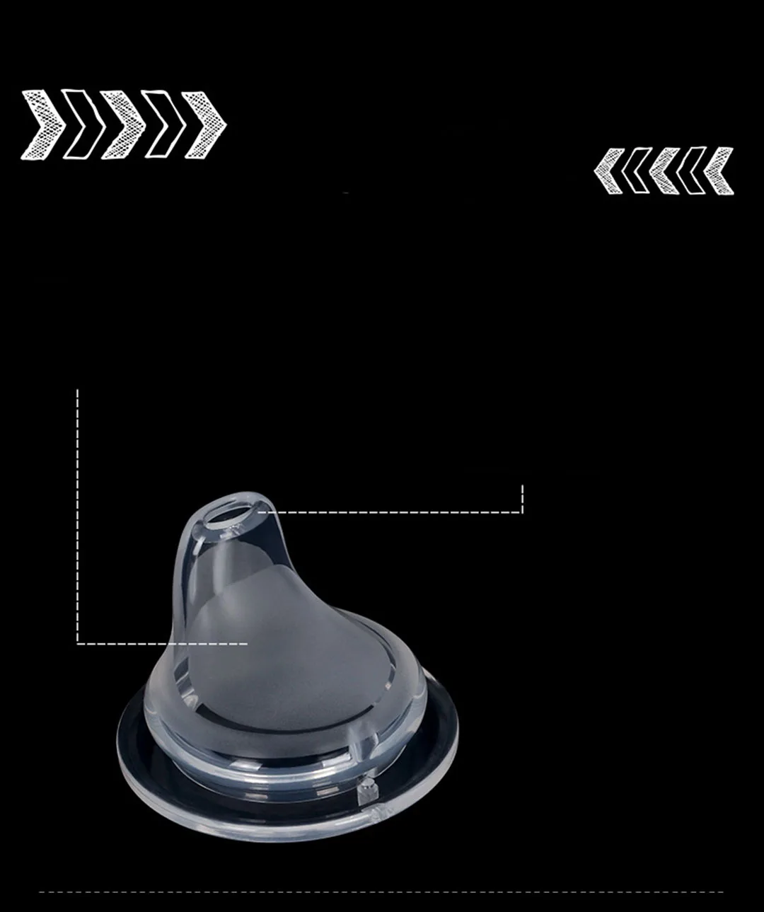 Child Wildcard Transparent Duckbill Type Water Drinking Training Wide Neck Mouth Bottle Nipple Nipple