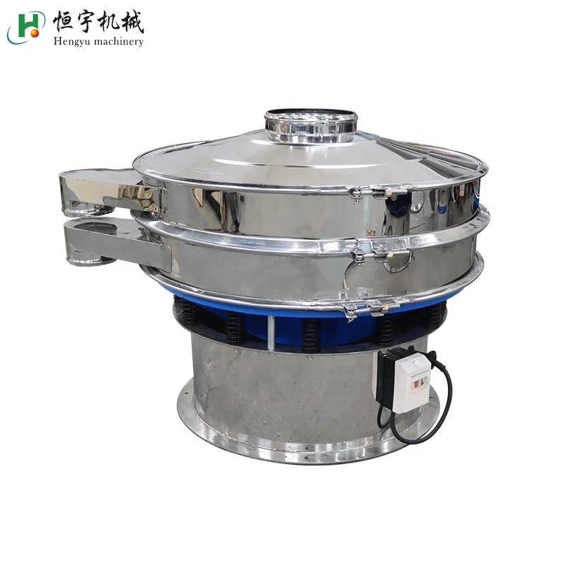 Automatic High Accuracy 2 Layers Glass Powder Graphite Carbon Steel Rotary Vibratory Sieving Sieve Screen