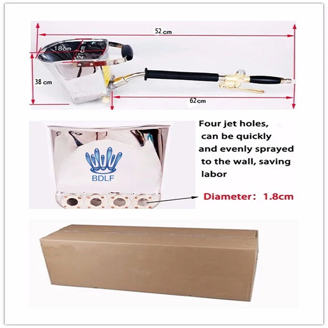 mini concrete plastering machine portable spraying gun