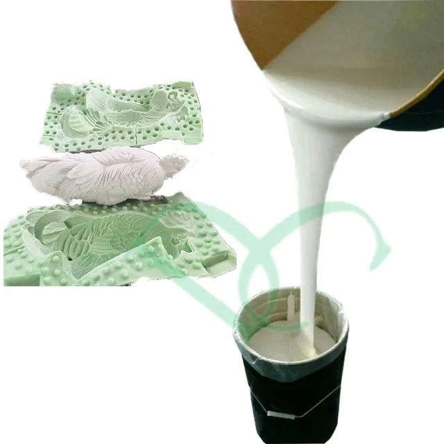 Cement Statues Mold Making RTV2 Condensation Cure Silicone Rubber By Pour Or Brush Way