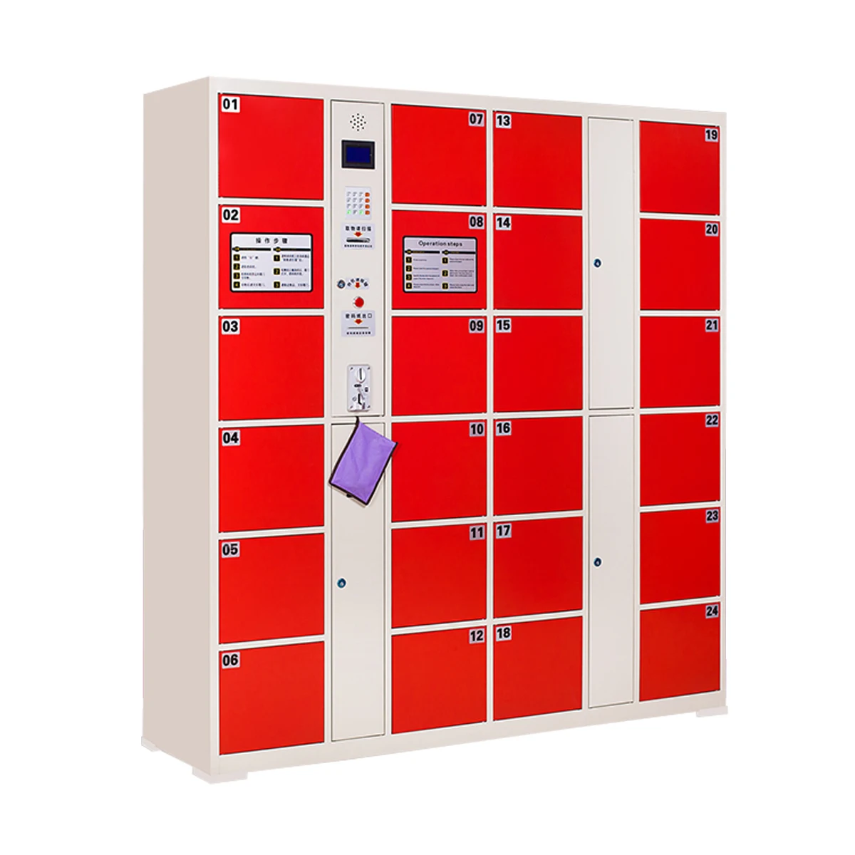
Public intelligent coin locker for supermarket / library/airport electronic wireless locker 