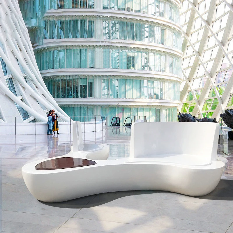 Y907 Triangle big outdoor sofa customized other furniture sculpture project art decoration public area leisure rest chairs