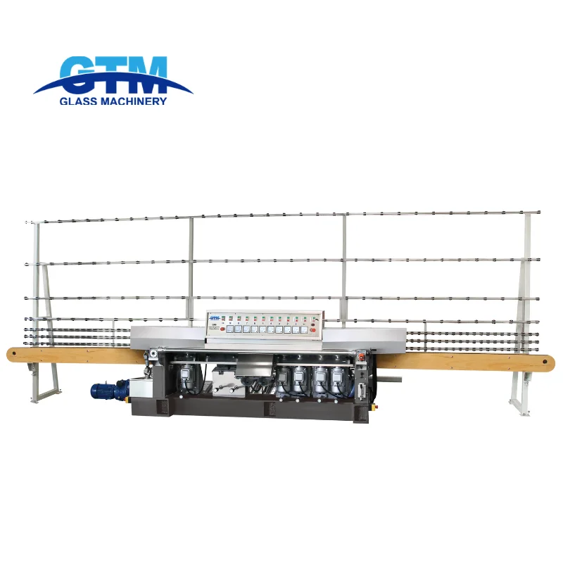 High Quality Glass Edge Polishing Machine with 9 spindles
