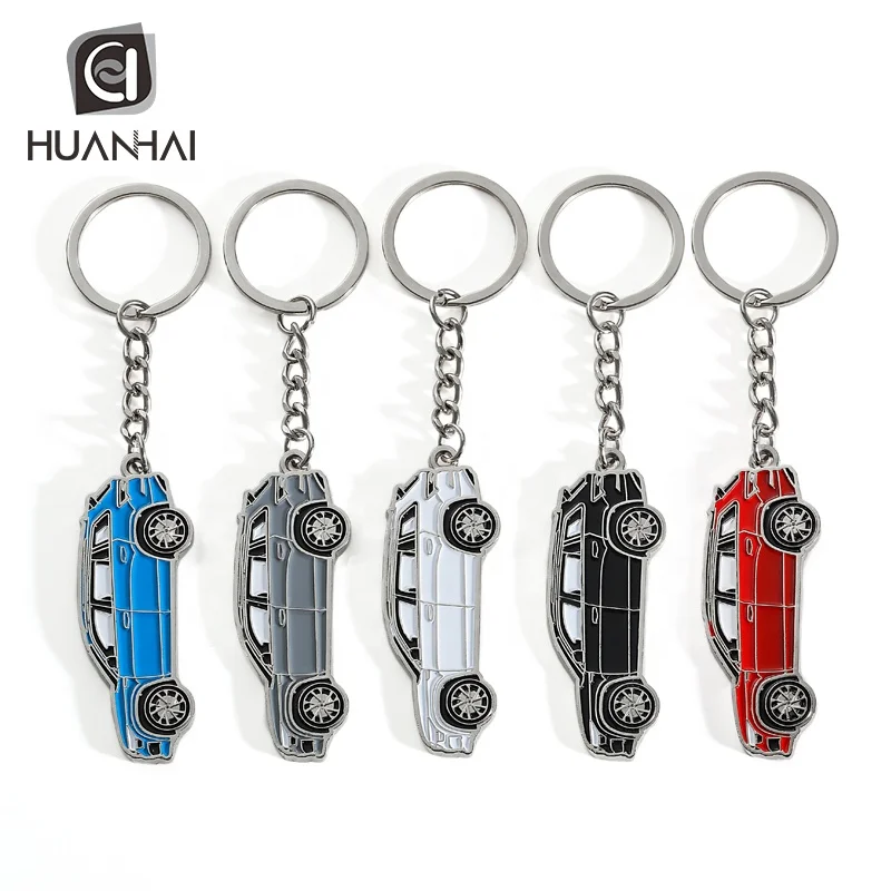 customized antique silver metal 3D vintage semi truck keychain